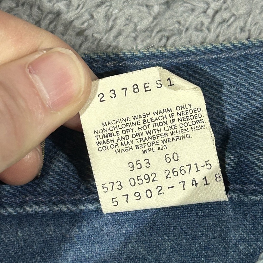 Vintage Levis 900 Series Jean Womens 9 Blue Relaxed Tapered Fit High Waist #2923 - Picture 9 of 13